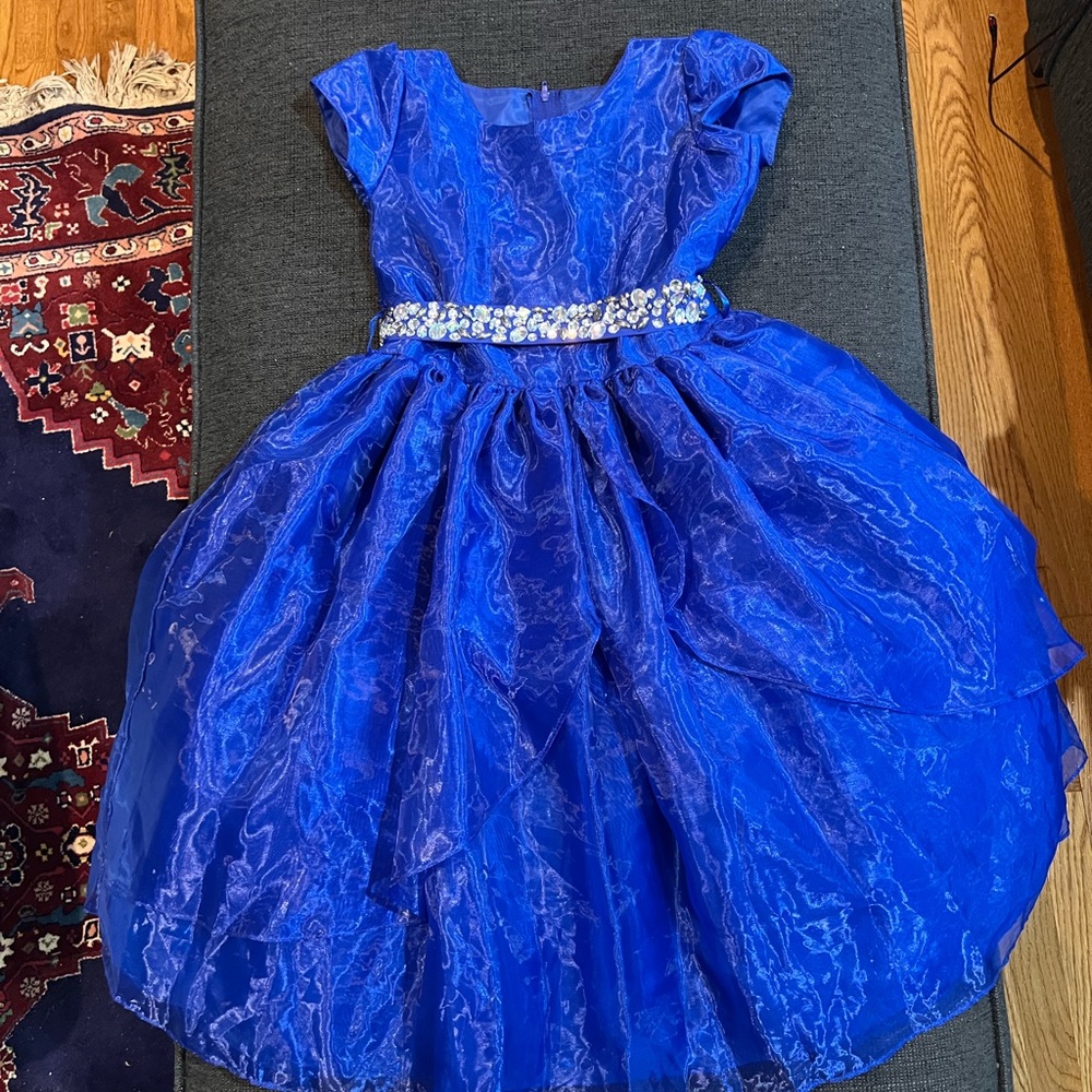 Charming Royal Blue Kids Formal Dress size 8 Worn once.